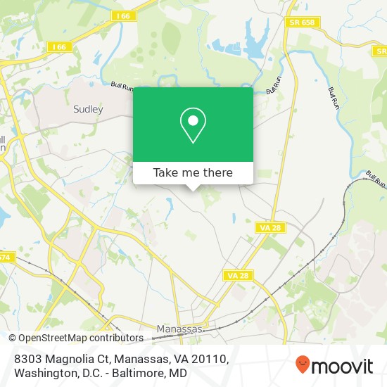 8303 Magnolia Ct, Manassas, VA 20110 map