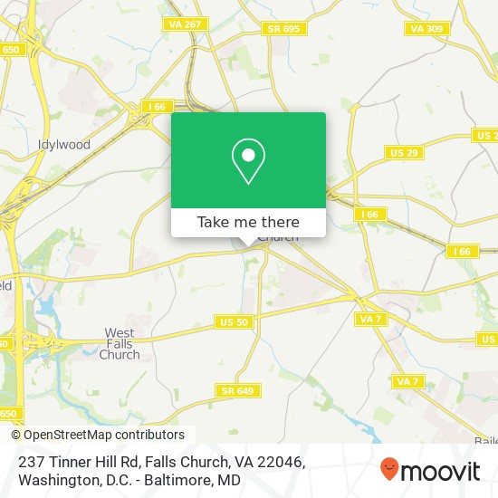 237 Tinner Hill Rd, Falls Church, VA 22046 map