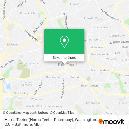 Harris Teeter (Harris Teeter Pharmacy) map