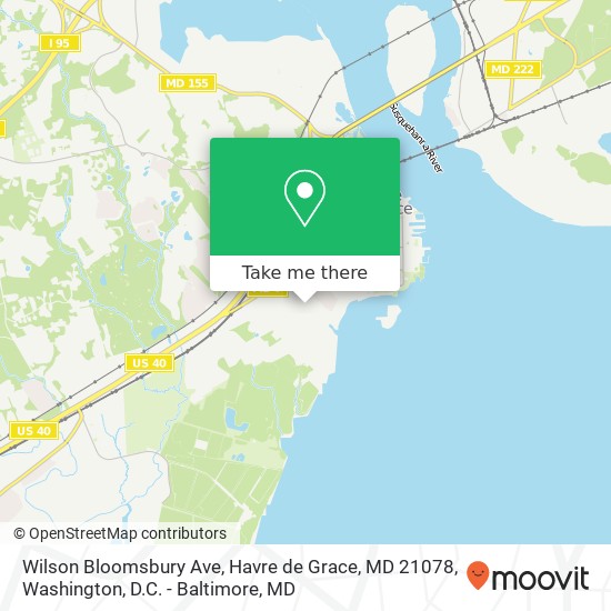 Mapa de Wilson Bloomsbury Ave, Havre de Grace, MD 21078