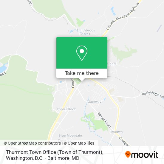 Mapa de Thurmont Town Office (Town of Thurmont)