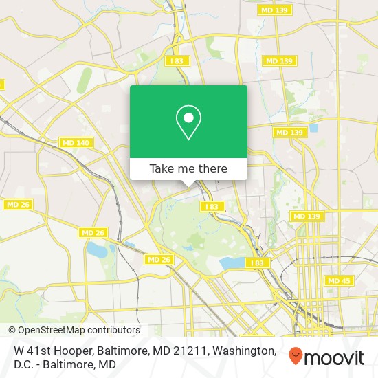 W 41st Hooper, Baltimore, MD 21211 map