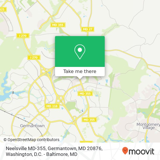 Neelsville MD-355, Germantown, MD 20876 map