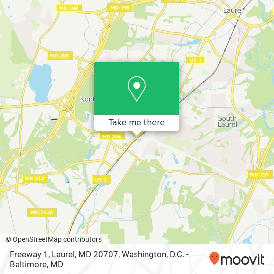 Freeway 1, Laurel, MD 20707 map