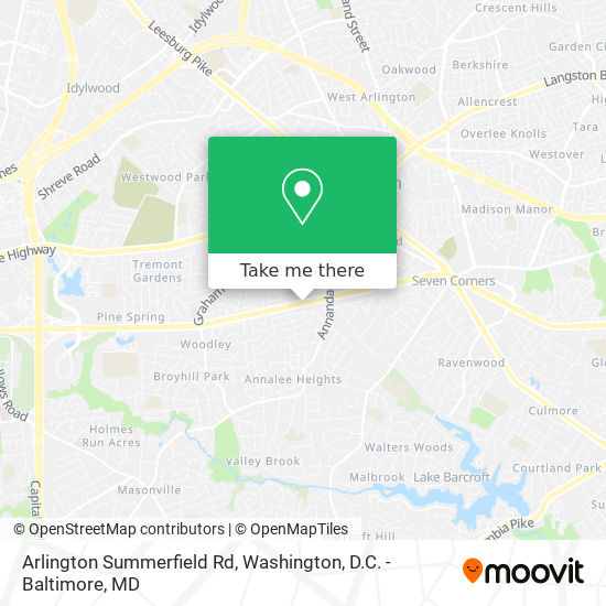 Mapa de Arlington Summerfield Rd