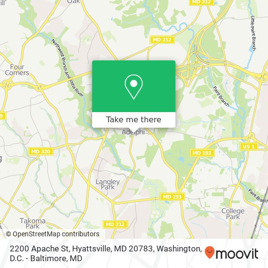 2200 Apache St, Hyattsville, MD 20783 map