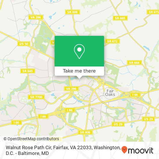 Walnut Rose Path Cir, Fairfax, VA 22033 map