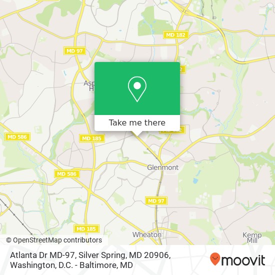 Atlanta Dr MD-97, Silver Spring, MD 20906 map