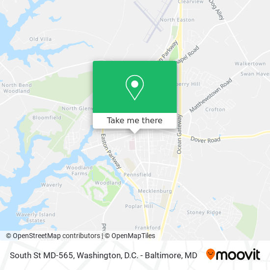 South St MD-565 map