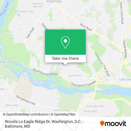 Mapa de Woods Ln Eagle Ridge Dr