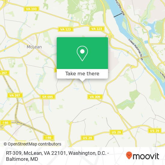 RT-309, McLean, VA 22101 map