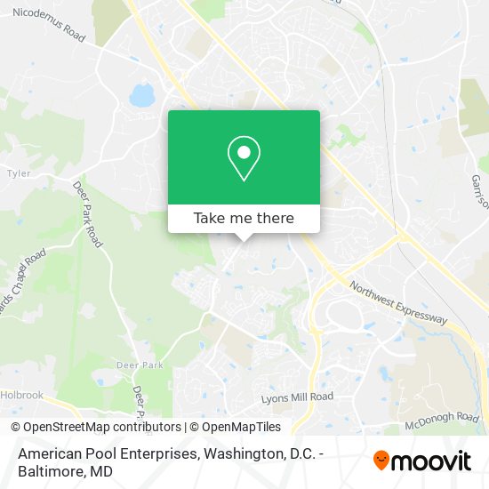 American Pool Enterprises map