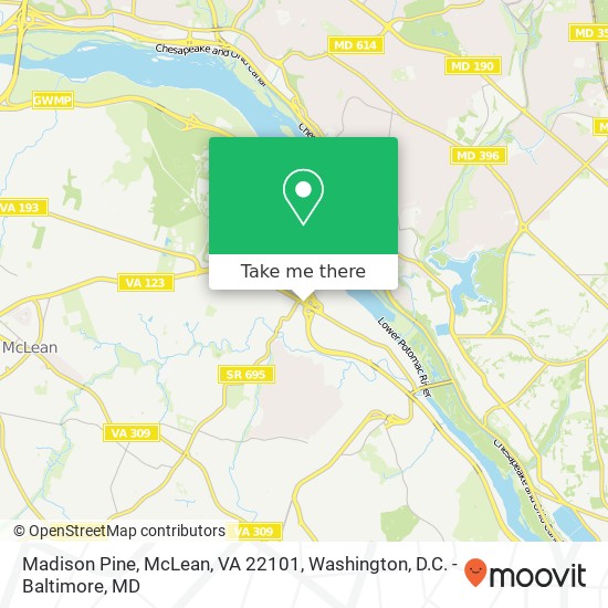 Madison Pine, McLean, VA 22101 map