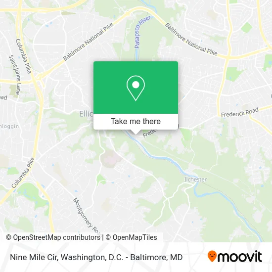 Nine Mile Cir map