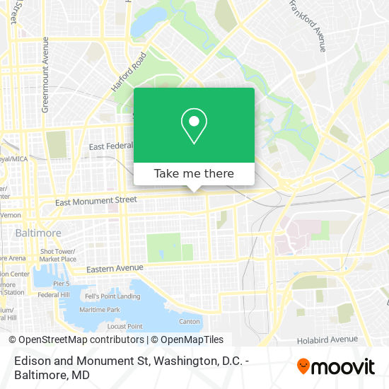 Mapa de Edison and Monument St
