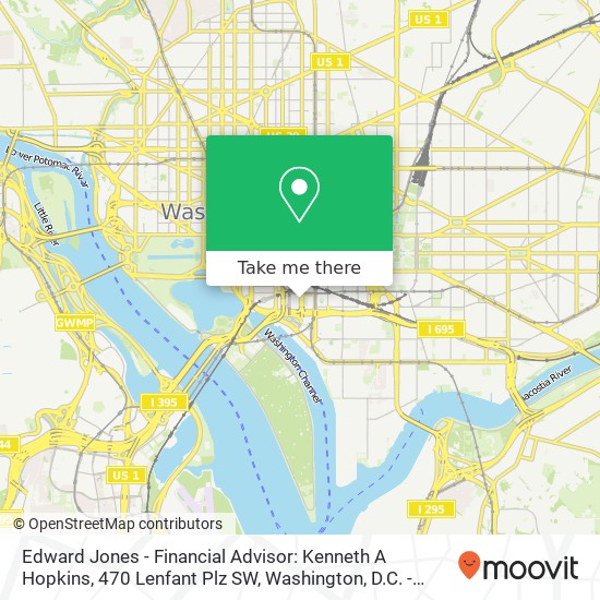 Edward Jones - Financial Advisor: Kenneth A Hopkins, 470 Lenfant Plz SW map