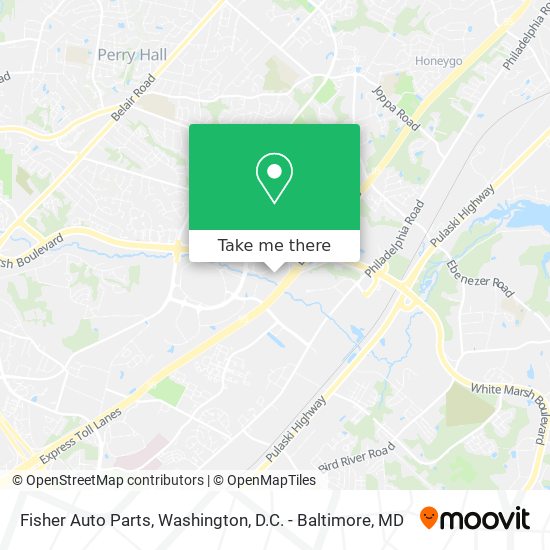 Fisher Auto Parts map