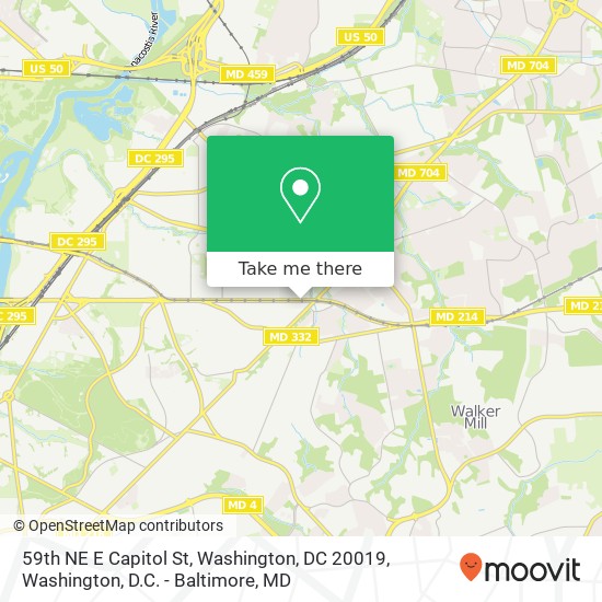 59th NE E Capitol St, Washington, DC 20019 map