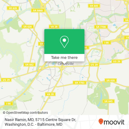 Mapa de Nasir Ramin, MD, 5715 Centre Square Dr