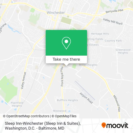 Sleep Inn-Winchester (Sleep Inn & Suites) map