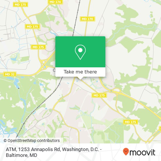 Mapa de ATM, 1253 Annapolis Rd