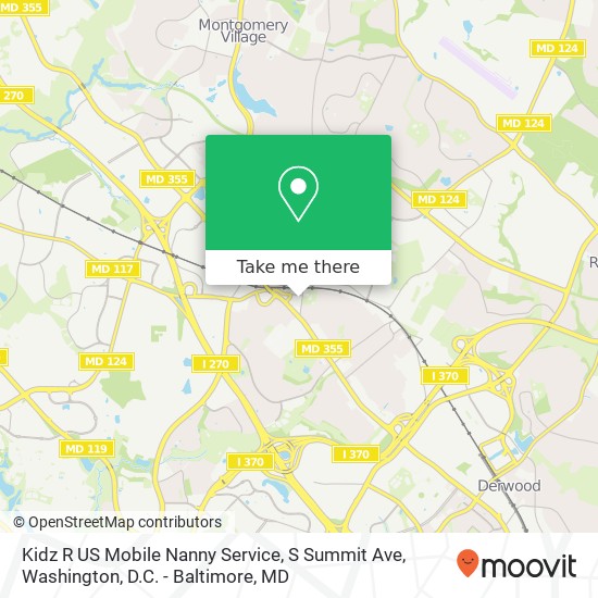 Kidz R US Mobile Nanny Service, S Summit Ave map