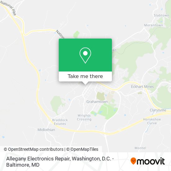 Allegany Electronics Repair map