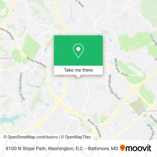8100 N Slope Path map