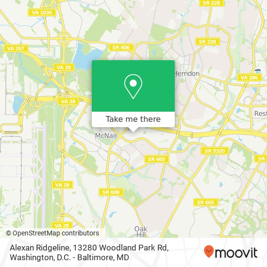 Alexan Ridgeline, 13280 Woodland Park Rd map