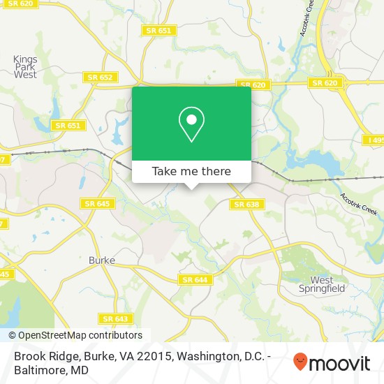 Brook Ridge, Burke, VA 22015 map