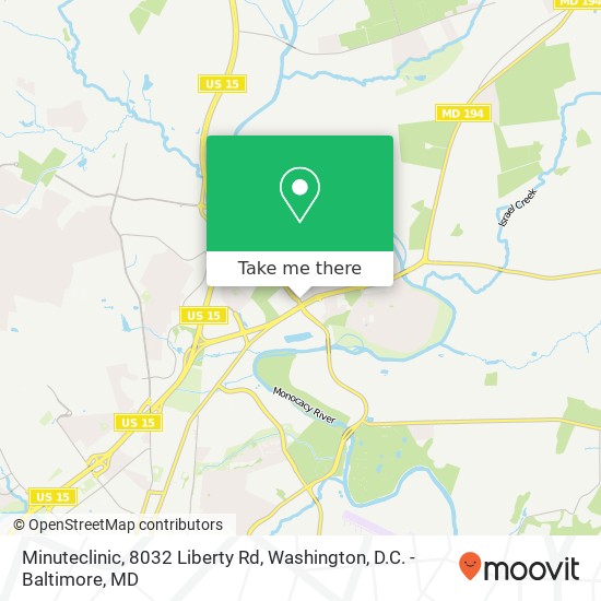 Minuteclinic, 8032 Liberty Rd map