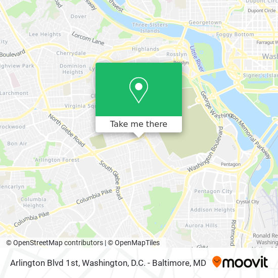 Arlington Blvd 1st map