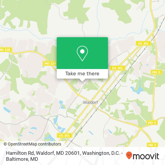 Hamilton Rd, Waldorf, MD 20601 map