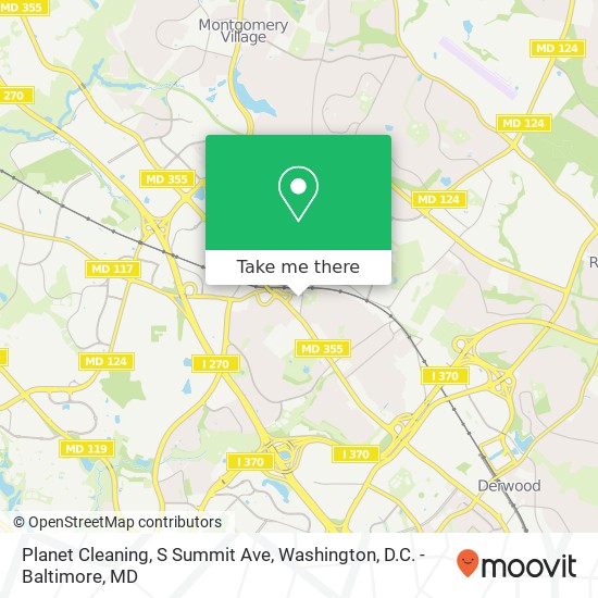 Planet Cleaning, S Summit Ave map