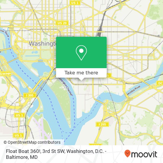 Float Boat 360!, 3rd St SW map