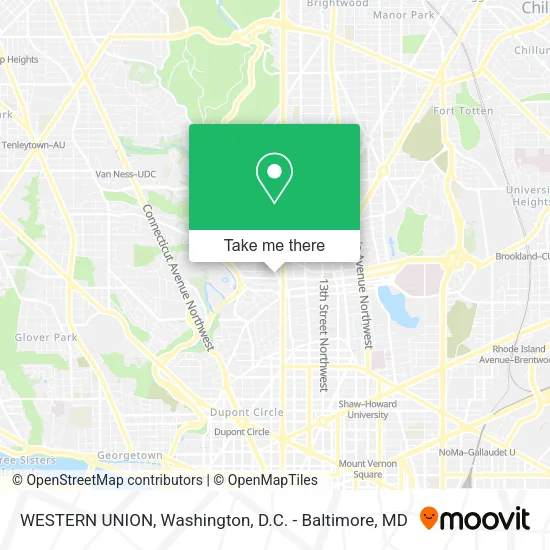 Mapa de WESTERN UNION