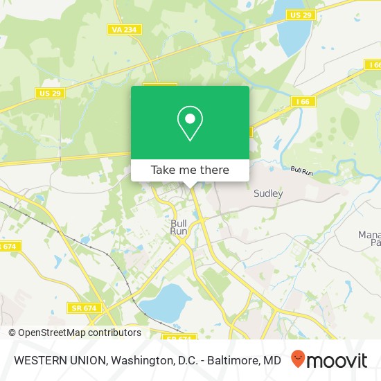 WESTERN UNION map