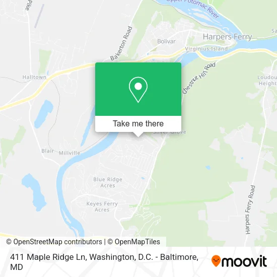411 Maple Ridge Ln map