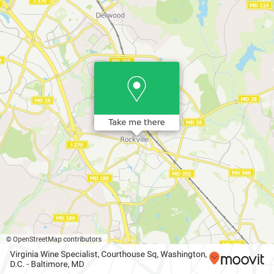 Virginia Wine Specialist, Courthouse Sq map
