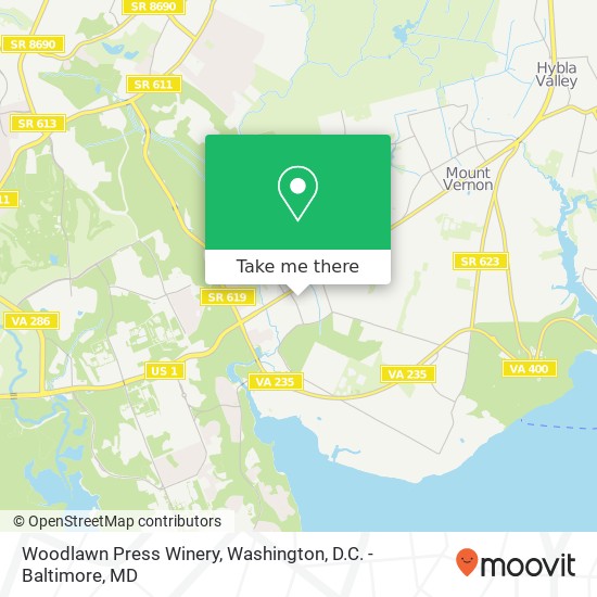 Mapa de Woodlawn Press Winery