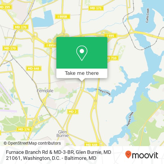 Furnace Branch Rd & MD-3-BR, Glen Burnie, MD 21061 map