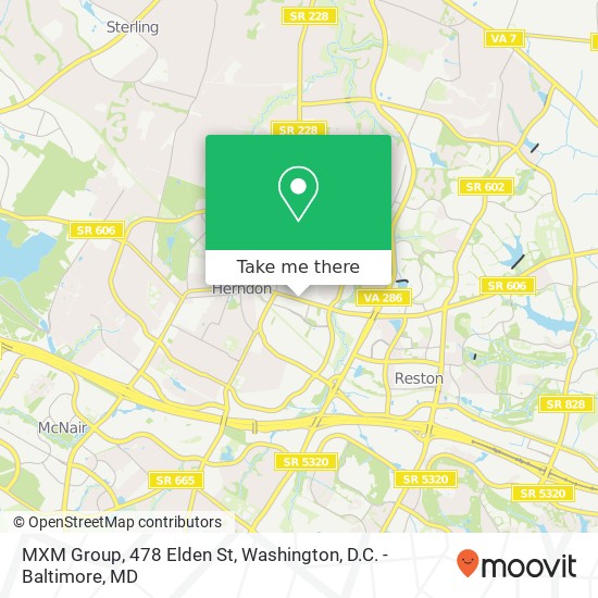 Mapa de MXM Group, 478 Elden St