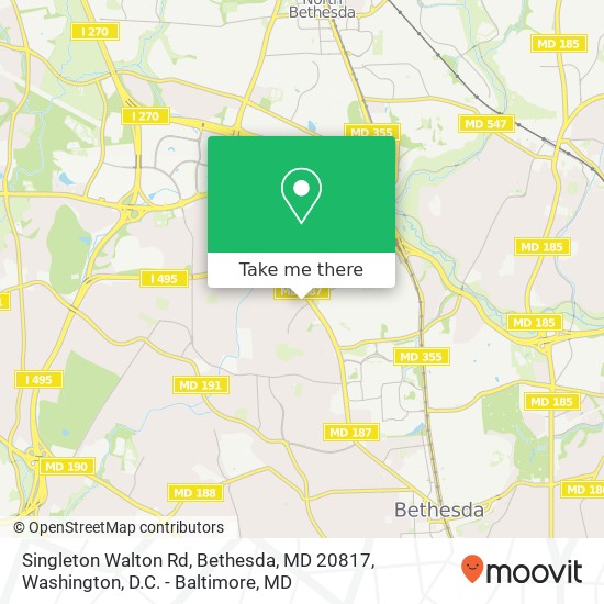 Singleton Walton Rd, Bethesda, MD 20817 map