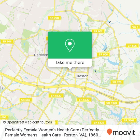 Perfectly Female Women's Health Care (Perfectly Female Women's Health Care - Reston, VA), 1860 Town Center Dr map
