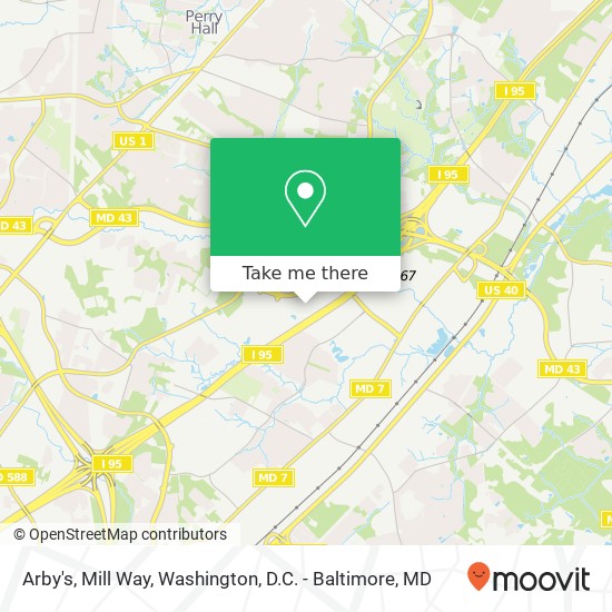 Mapa de Arby's, Mill Way