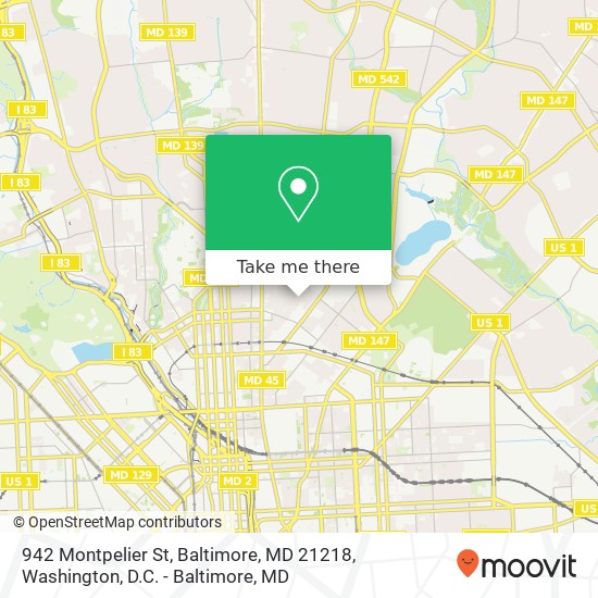 942 Montpelier St, Baltimore, MD 21218 map