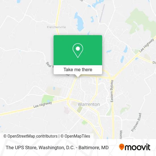 The UPS Store map