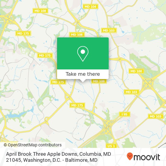 April Brook Three Apple Downs, Columbia, MD 21045 map