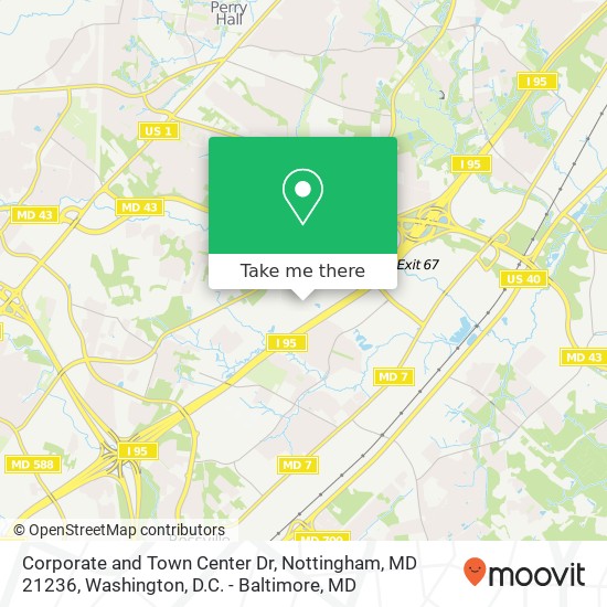Corporate and Town Center Dr, Nottingham, MD 21236 map