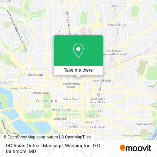Mapa de DC Asian Outcall Massage